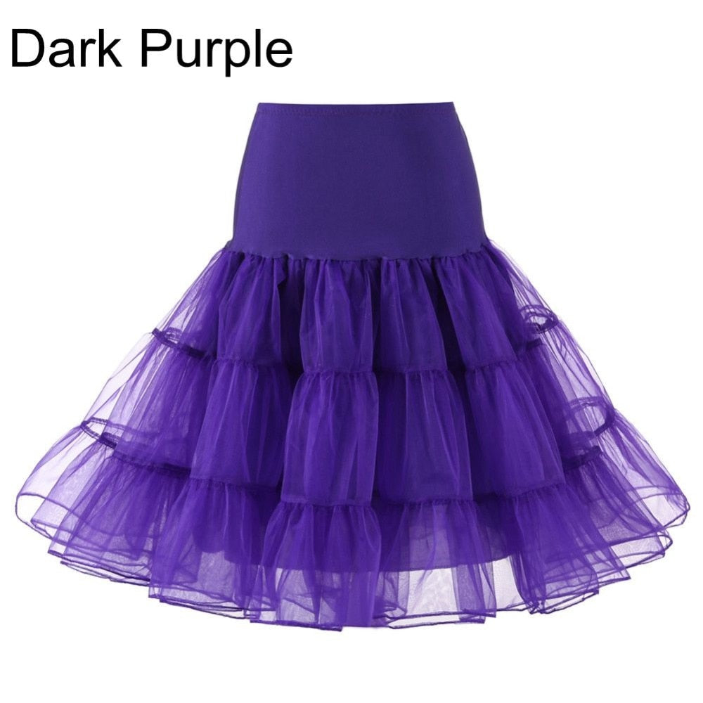 Free Short Organza Halloween Petticoat Crinoline Vintage Wedding