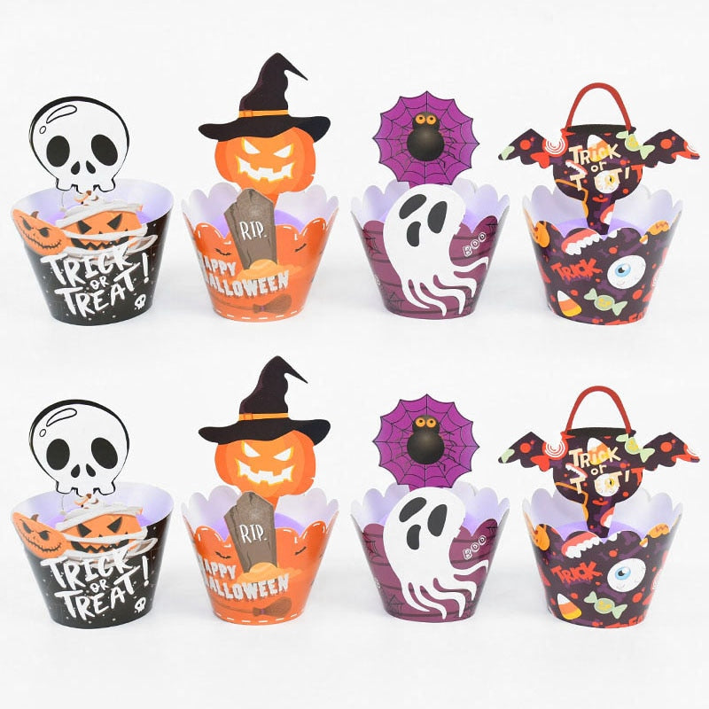 24/32 Pieces Halloween Cupcake Wrappers