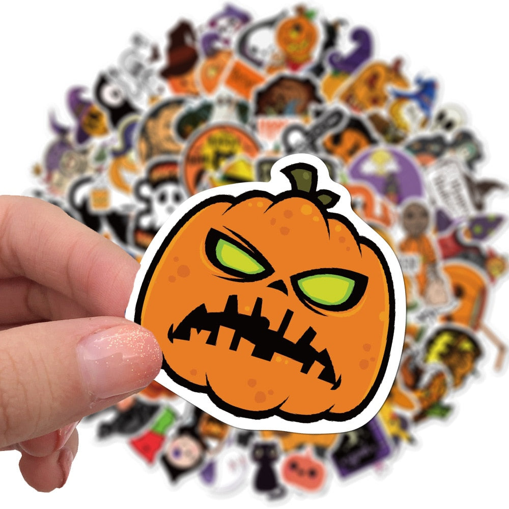 10/50/100pcs Funny Halloween Stickers