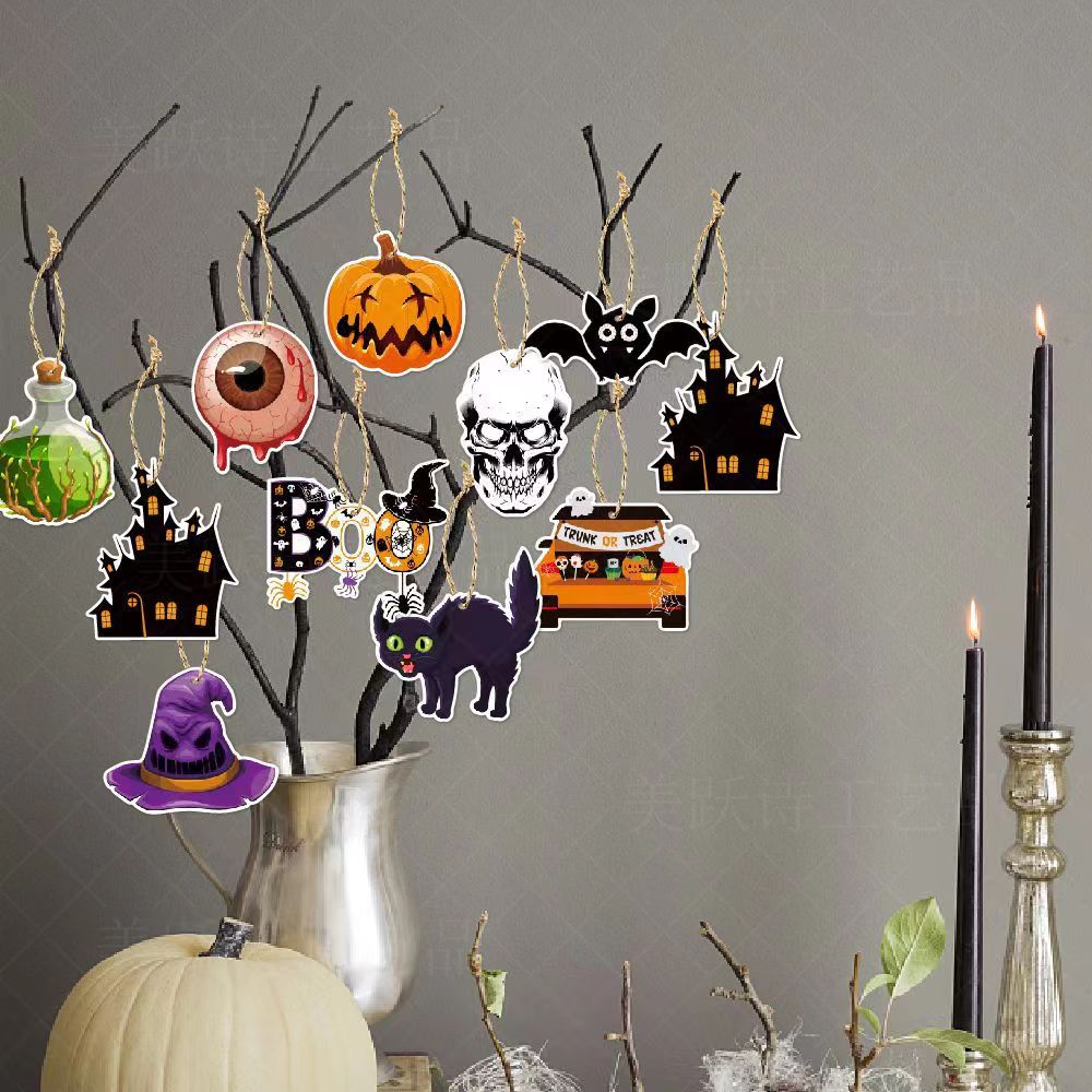 Halloween Letter Paper Boo Banners 3D Decorations