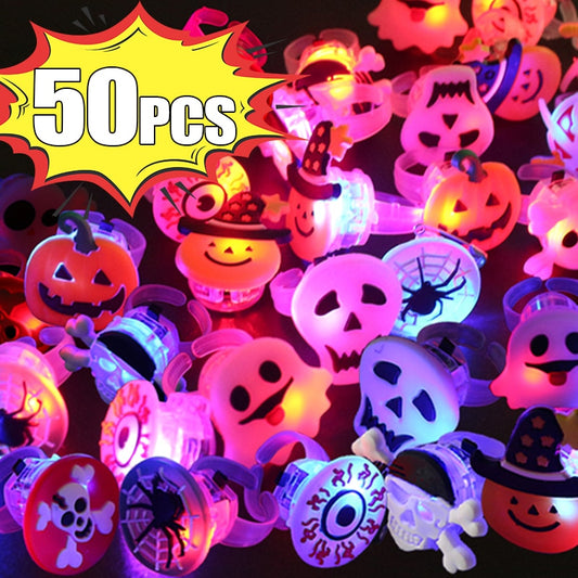 LED Luminous Halloween Rings Creative