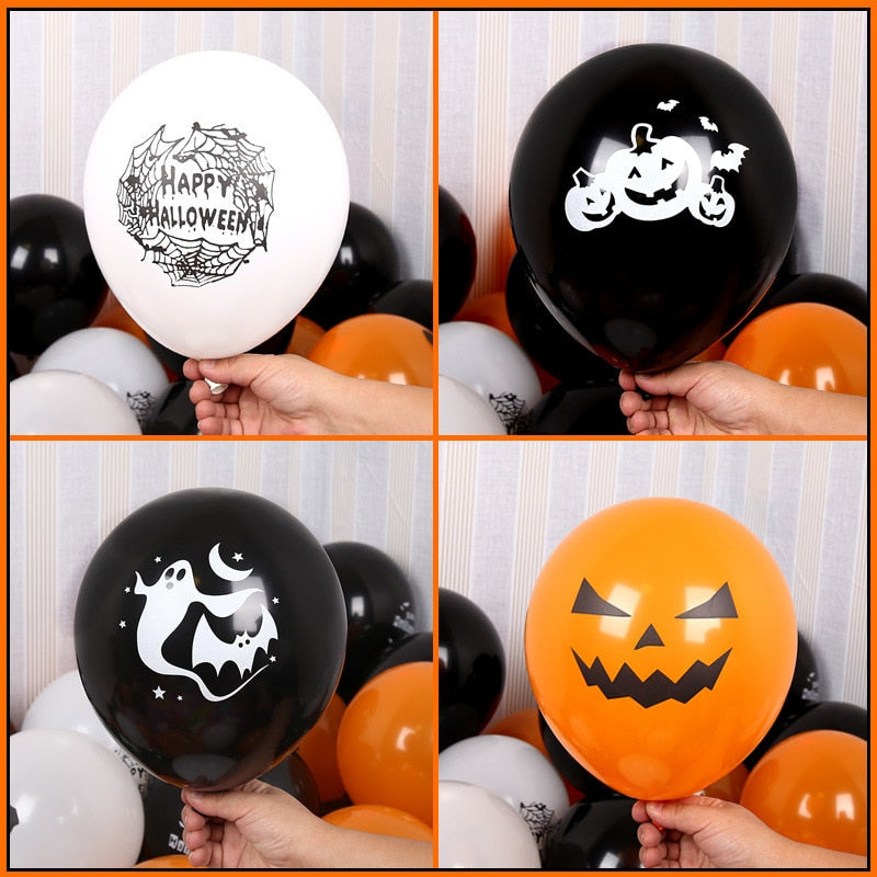 10-50pcs Halloween Balloons Large Latex Balloon  Party Decor