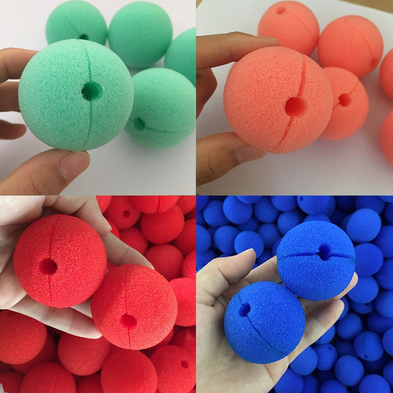 10pcs Clown Nose Sponge Ball