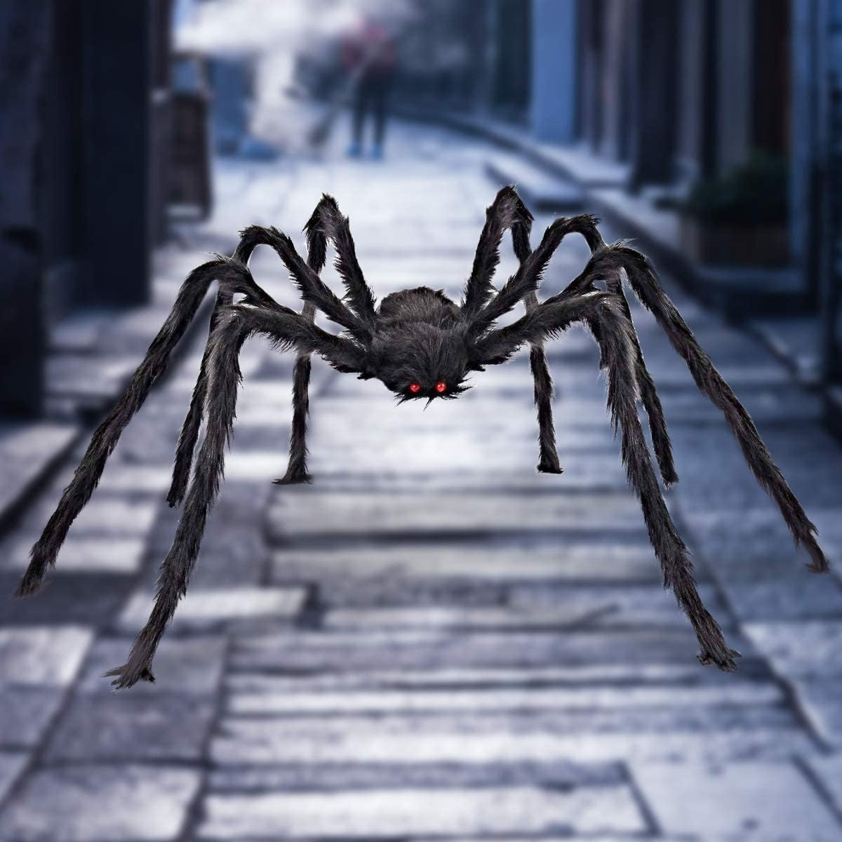 150/200 Cm Halloween Simulation Plush Big Spider, spider web