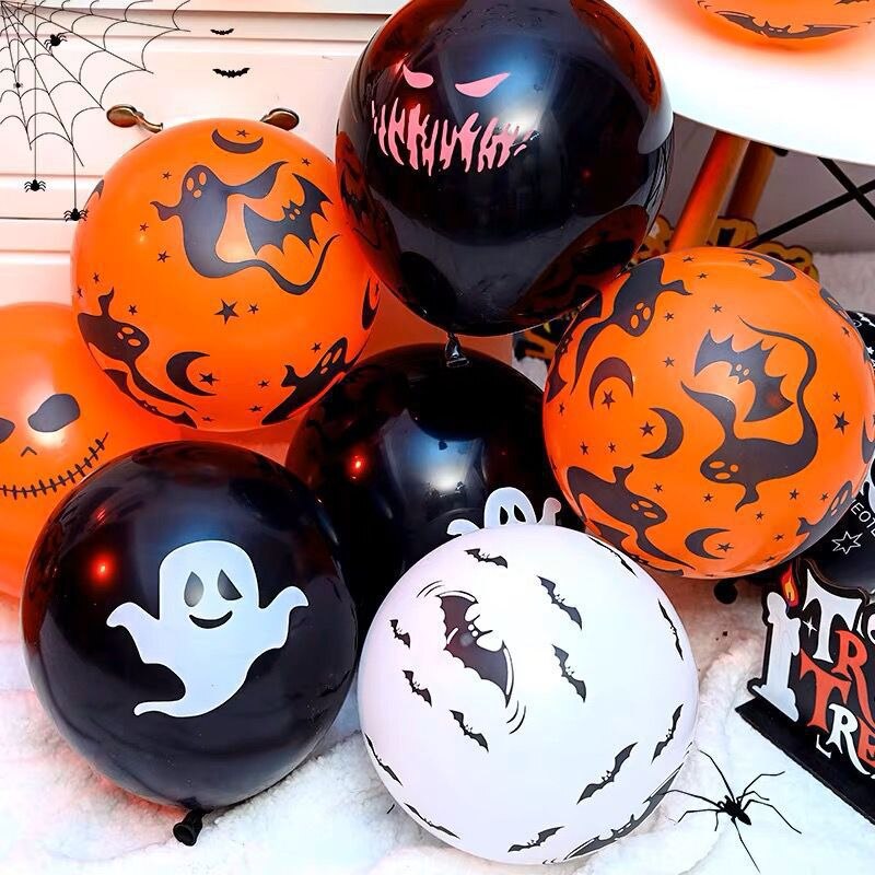 10-50pcs Halloween Balloons Large Latex Balloon  Party Decor