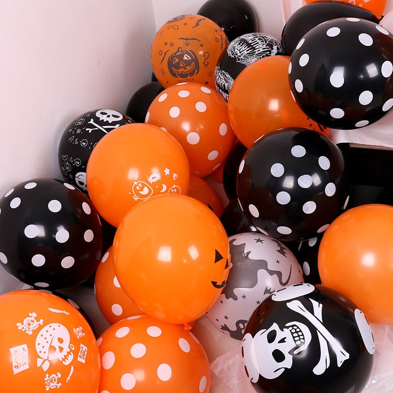 10-50pcs Halloween Balloons Large Latex Balloon  Party Decor