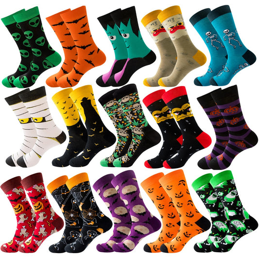 Unisex Fun Print Socks Personality Cartoon Halloween Socks