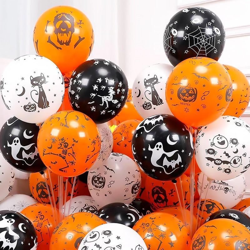 10-50pcs Halloween Balloons Large Latex Balloon  Party Decor