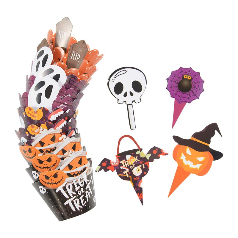 24/32 Pieces Halloween Cupcake Wrappers